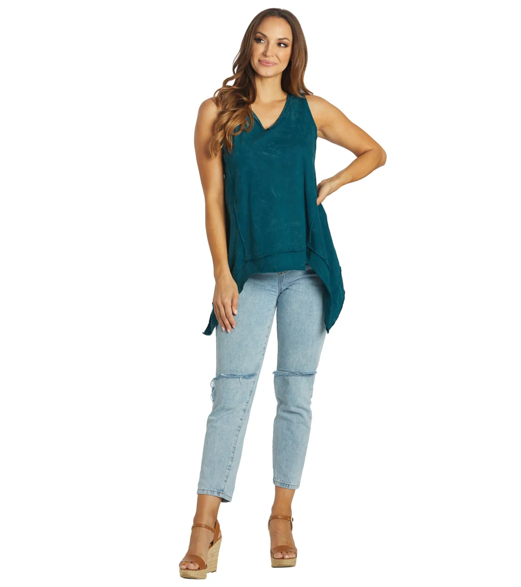 Yak & Yeti Top Patchwork Vintage Washed Tank - Image 4