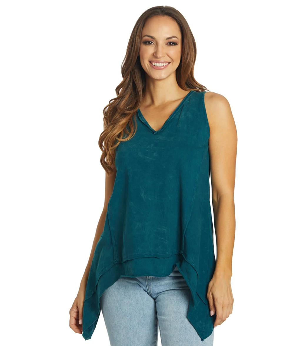 Yak & Yeti Top Patchwork Vintage Washed Tank - Image 7