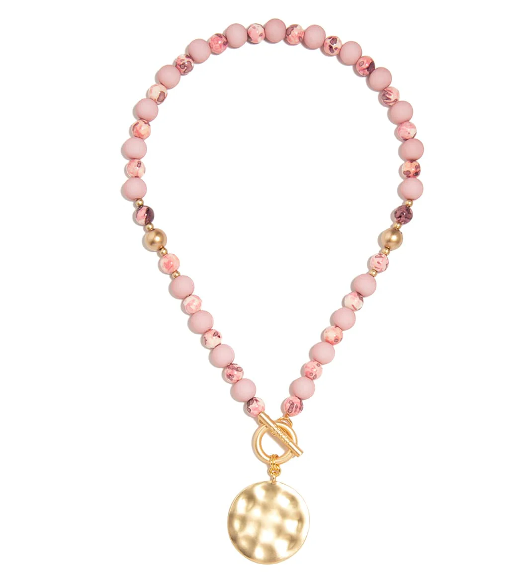 Zenzii Porcelain & Resin Beaded Charm Necklace - Image 4