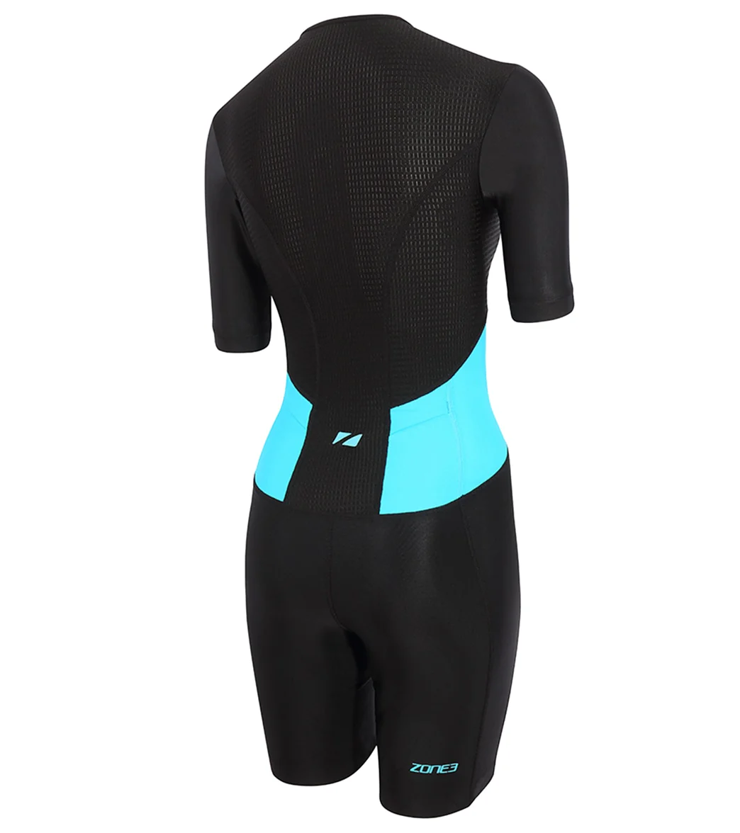 Zone3 Women's Activate Short Sleeve Full Zip Trisuit - Image 2